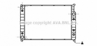 AVA QUALITY COOLING jr2007 -  Радиатор, охлаждение двигателя